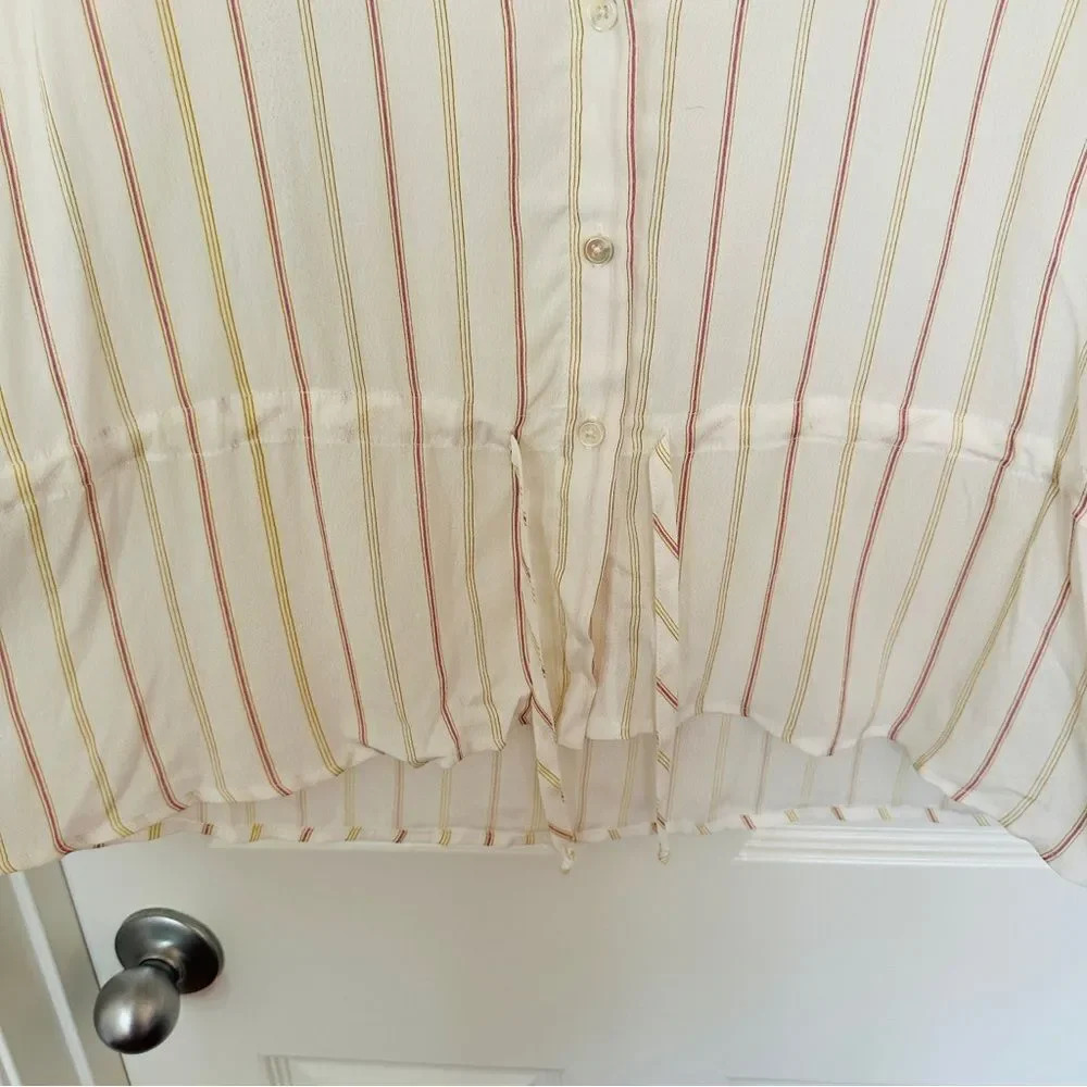 NWOT Monte the Label Striped Button Down Blouse - Picture 4 of 9